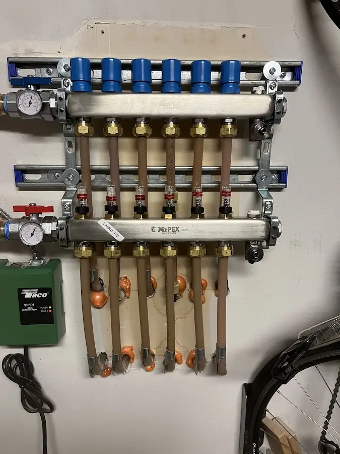 Plumber performing Leak Detection at a residential property in Murrysville